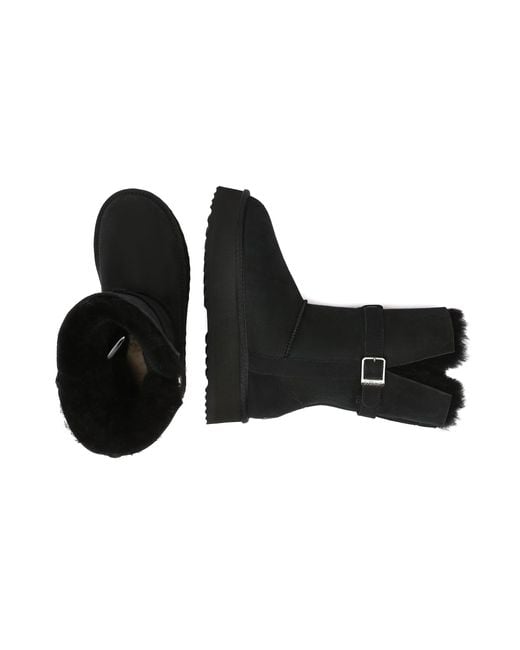 EverAu Australia Black Brush Platform Boots