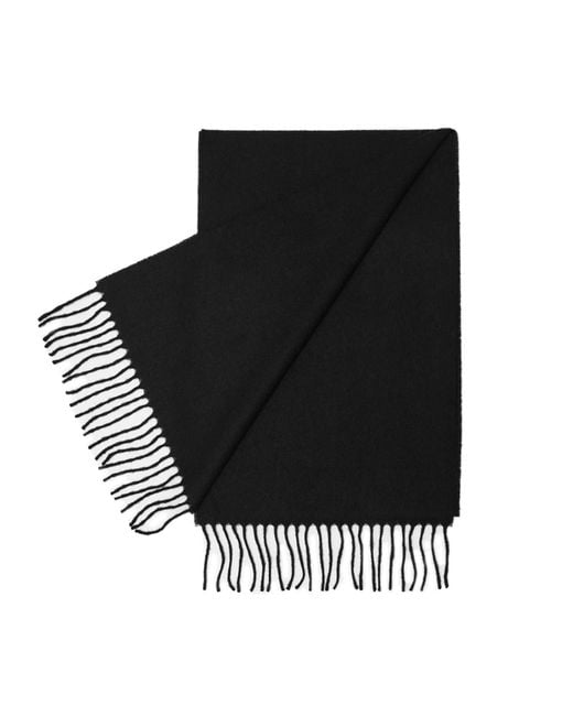 Hegarty Black Lambswool Scarf for men