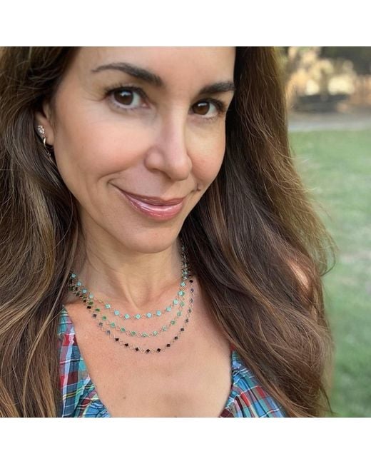 Becket + Quill Metallic Clover Chain Necklace