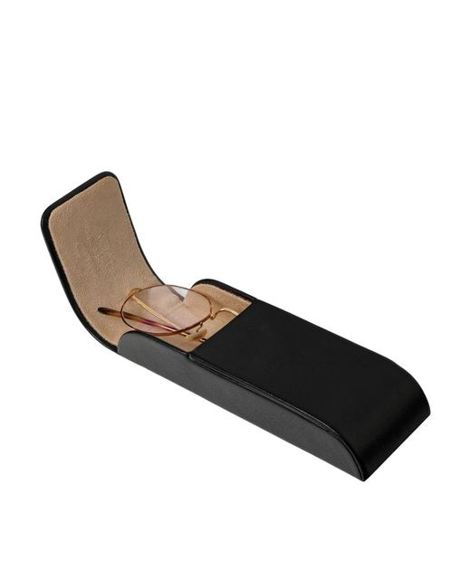 Time Resistance Black Hard Shell Leather Eyeglasses Cover – The Sign Of Four for men