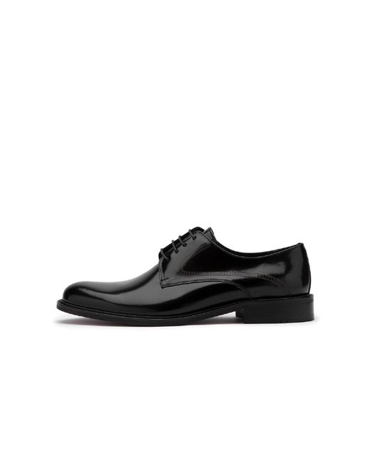 Ilvi Black Ove Florentic Leather Derby Shoe for men
