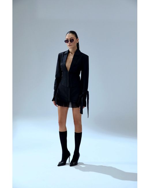 Pcfg Black Your Itch Corset Blazer Jacket