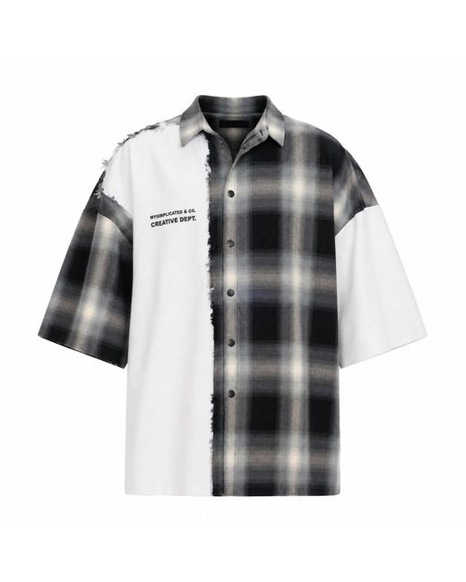 mysimplicated Black Division Overshirt for men