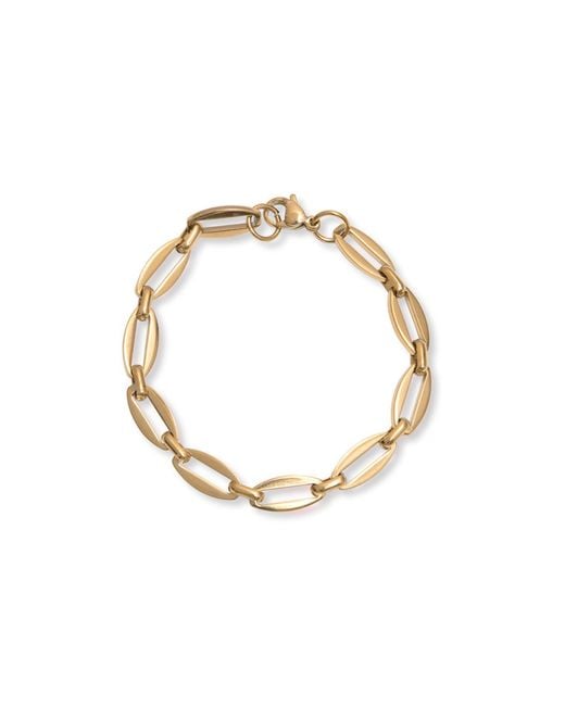 A Weathered Penny Metallic Link Chain Bracelet