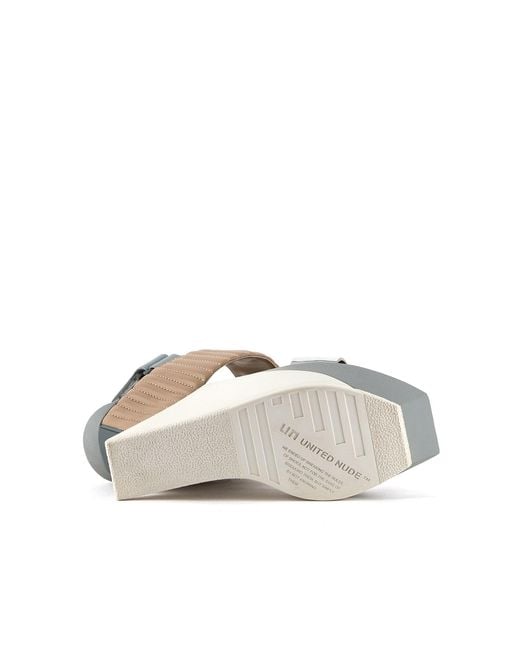 United Nude Gray Neutrals Delta Wedge Puffier