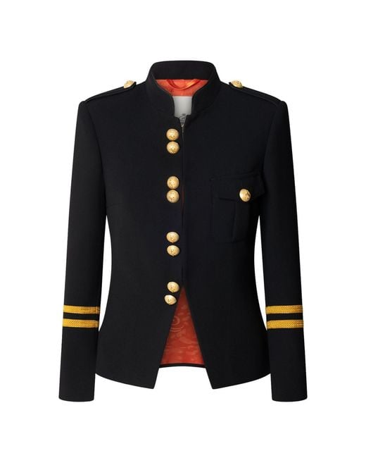 The Extreme Collection Blue Blazer With Braid Claudia London