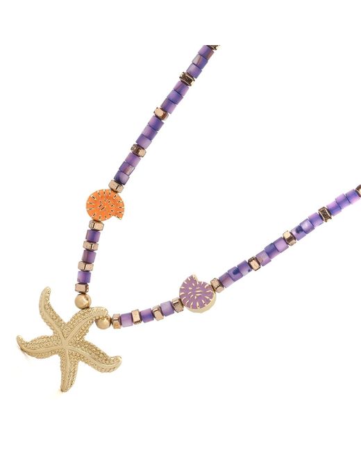 Ebru Jewelry Metallic Spirit Of The Ocean Starfish Necklace