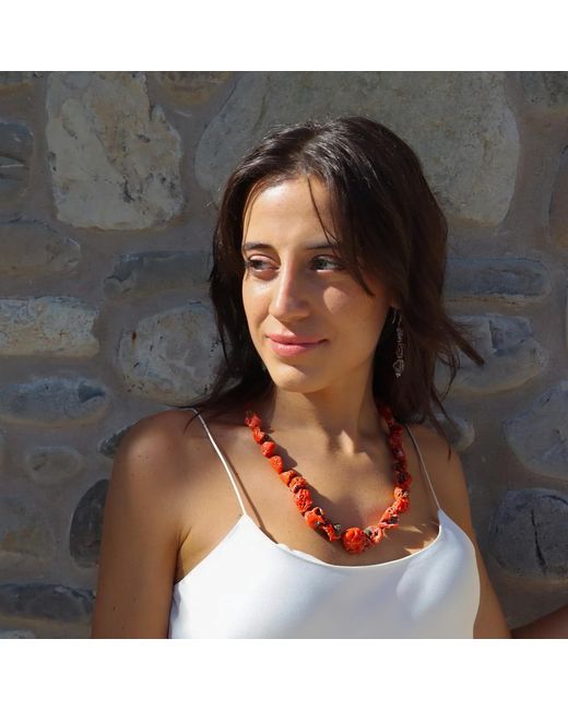 Mineralgems•Studio Red Sardinian Coral Necklace