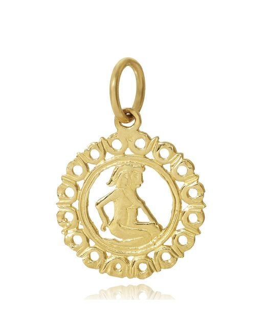 Maya Brenner Metallic Zodiac Pendant