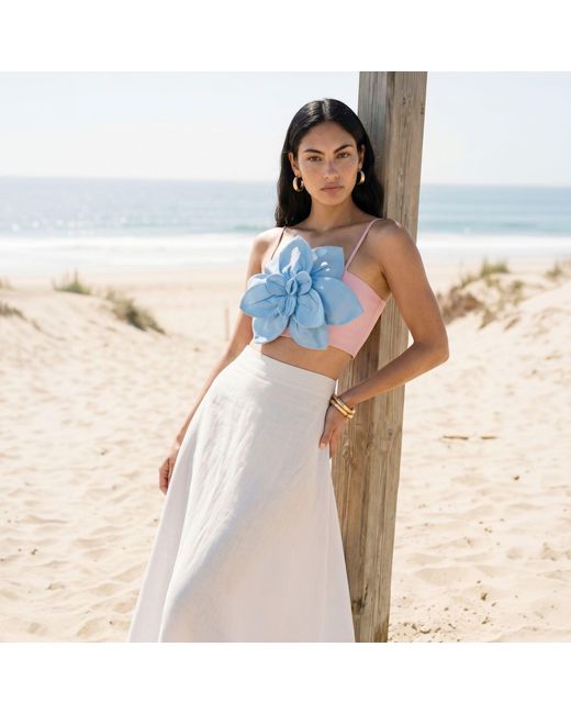 Yumi Kim White Juki Linen Skirt