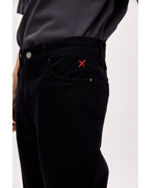 Pcfg Black Straight Fit Denim for men