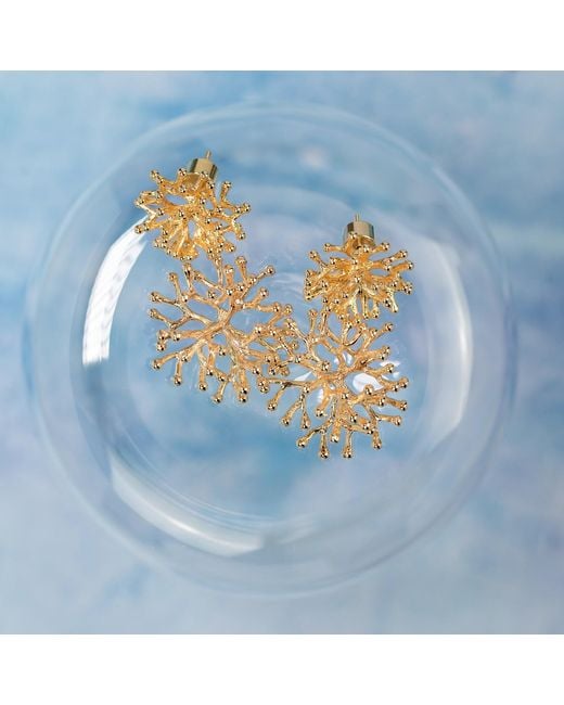 Kirei Metallic Anémona Organic-Plated Earrings