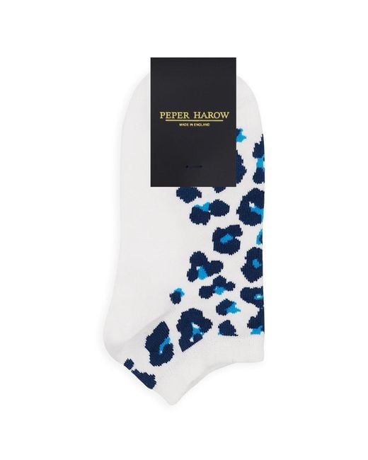 Peper Harow - Made in England Pink Leopard & Trainer Socks Bundle