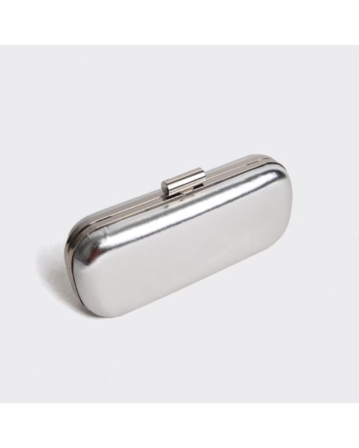 Springmoonatelier White Metallic Clutch Bag – Small Size, Big Elegance