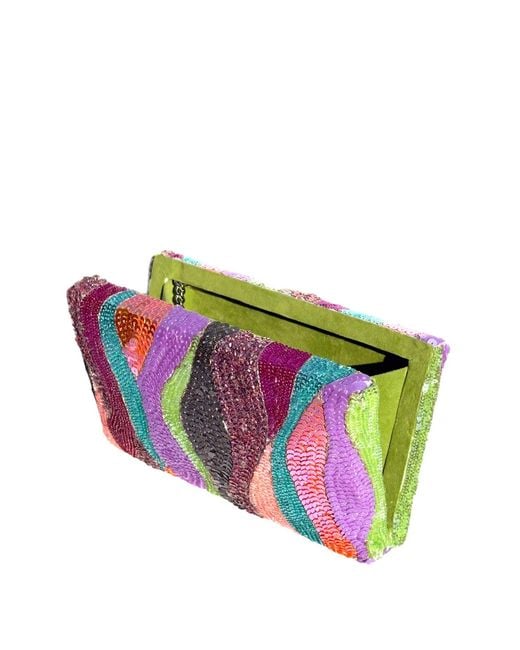 Simitri Purple Pastel Dune Clutch