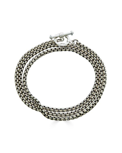 Loni Paul Jewelry Metallic Box Chain Lariat Necklace-Bracelet