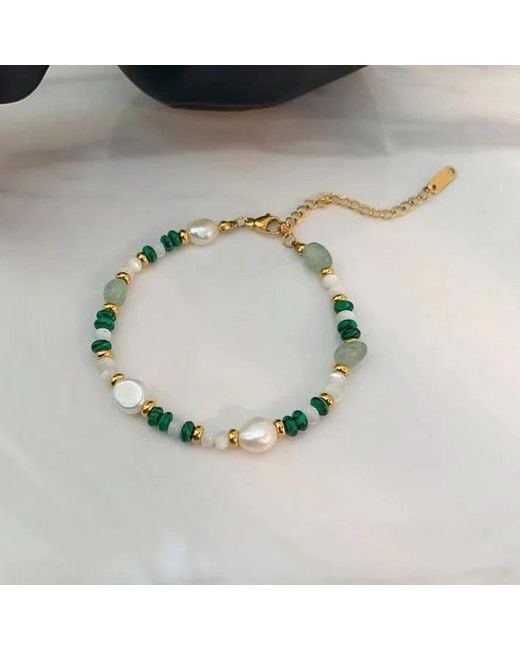 Angel Barocco Metallic Beaded Baroque Pearl Bracelet