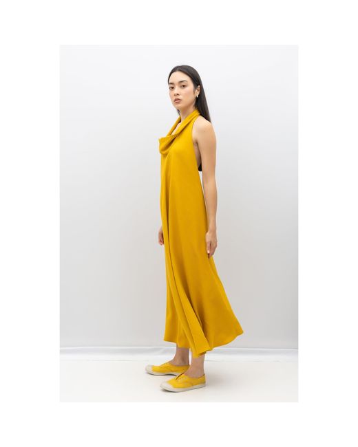 Bianca Popp Yellow Bareback Dress