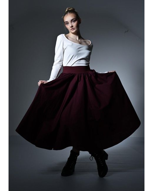 Frock Tales Purple Drury Lane Circle Skirt