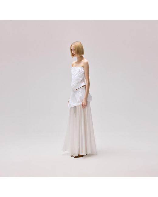 Herfetch White Moon Midi Skirt