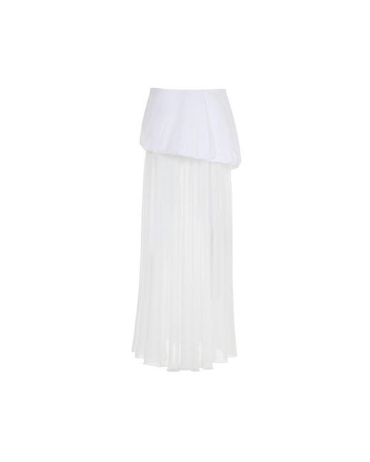 Herfetch White Moon Midi Skirt