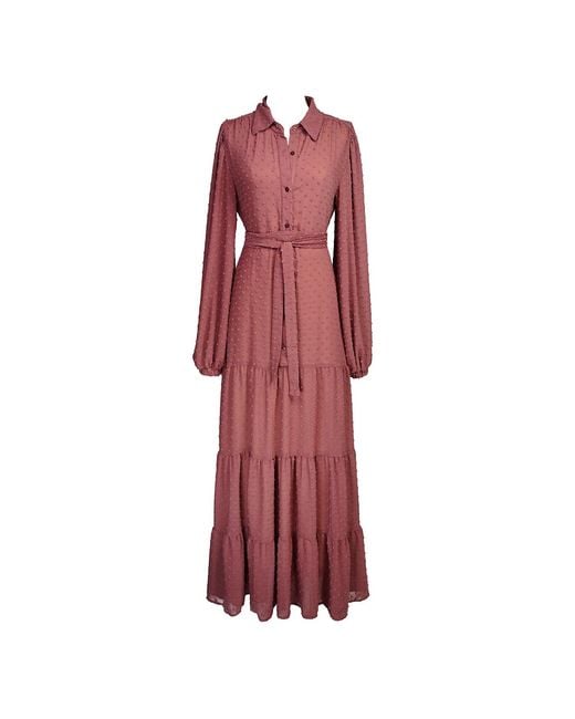 Jennafer Grace Red Maeve Bookie Maxi Dress