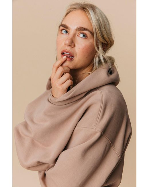 Ocio Leisurewear Gray Neutrals Oversized Hoodie