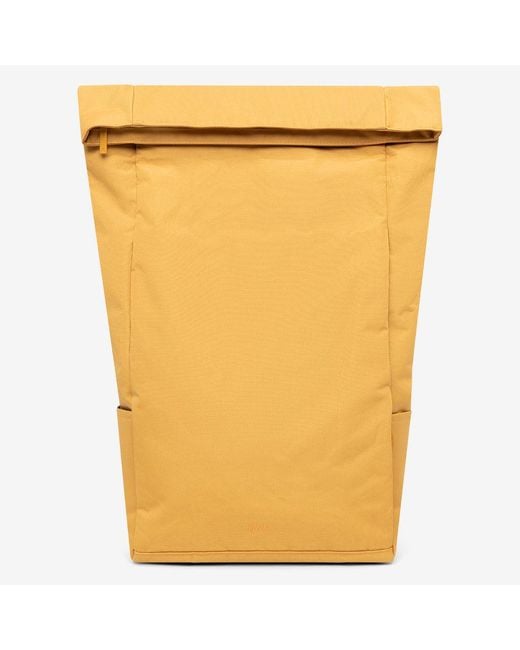 Lefrik Orange Roll Backpack Mustard