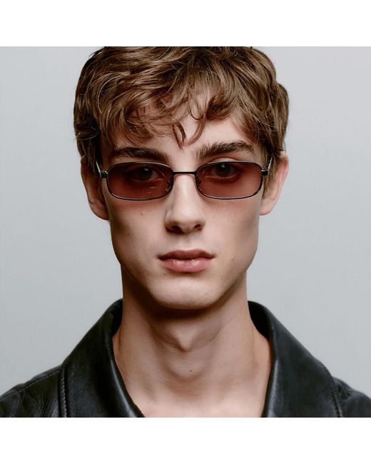 A.Kjærbede Pink Noah Sunglasses Striped Horn