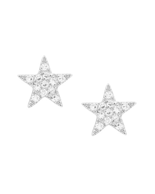 KAMARIA Metallic Star Diamond Stud Earrings