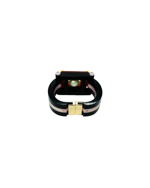 Gissa Bicalho Yellow Handmade Acrylic Bracelet Maya