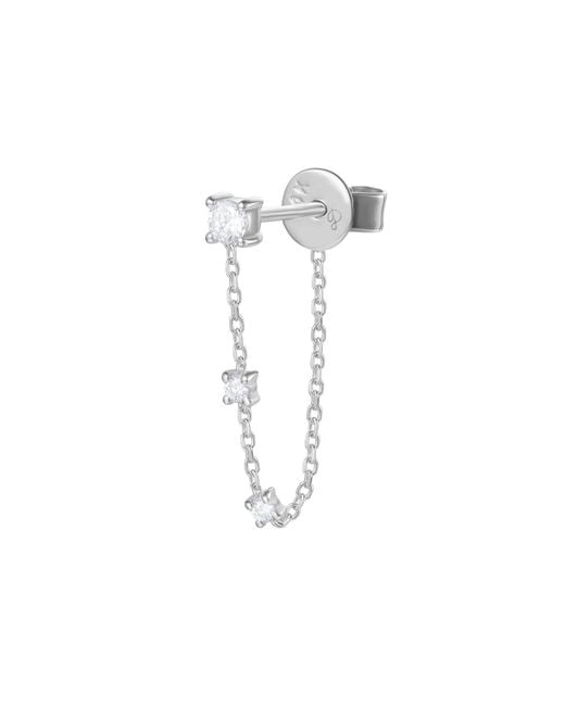 Dyamka Metallic Three Diamonds Earring