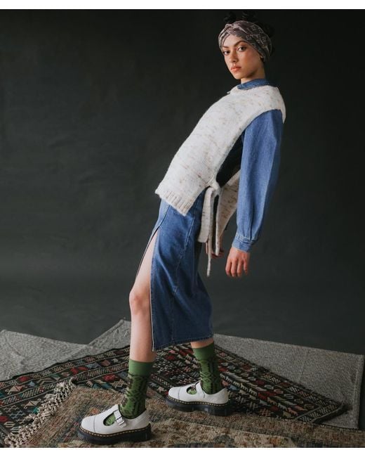Mabli White Blewog Vest