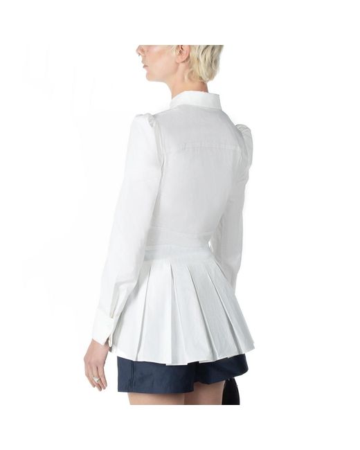 RIVERPEACE.CO White Pleated Shirt