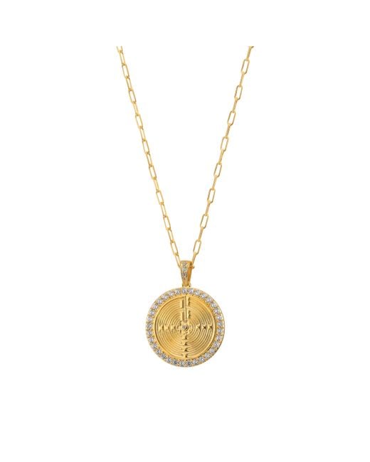 Zepplin the Label Metallic Sanctum Necklace – Sculptural Medallion Talisman