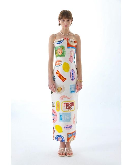 We Are Kindred White Florence Strap Maxi Dress Cream