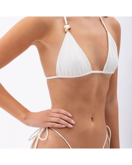 Franca Vinka White Luisa Bikini Top