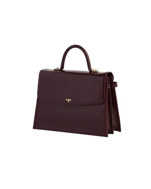 Fable England Cherry Structured Tote Medium