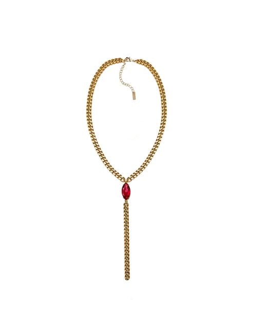 Adriana Pappas Designs Red Marquise Lariat
