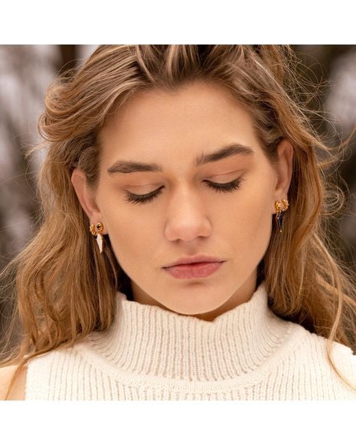 Ptera Jewelry Metallic Luna Earrings