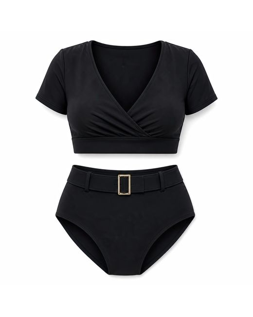 Saint Grace Black Playa Negra Plus Size Two-Piece Bathing Suit