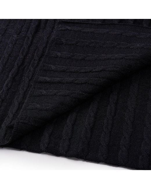 Mohair&Angora Blue Mohair Scarf Myra for men