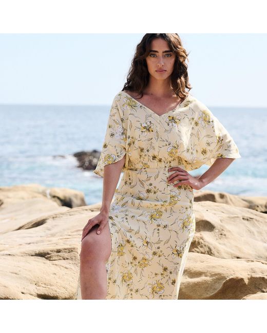 Italia A Collection Metallic Butter Floral Maxi Set
