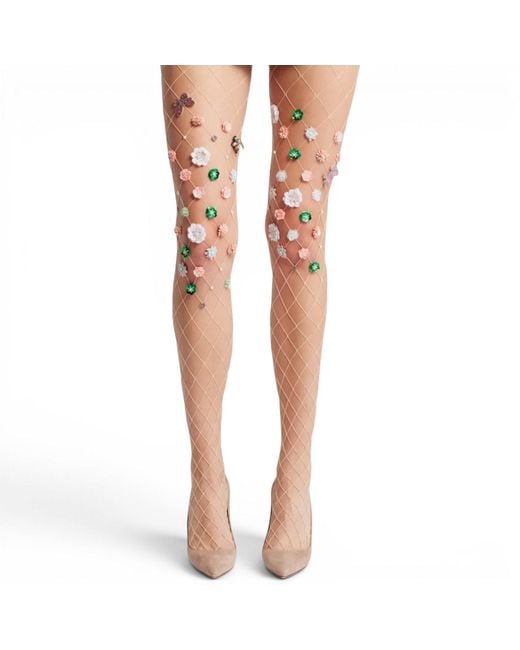 HIGH HEEL JUNGLE by KATHRYN EISMAN Natural Aurora Tights