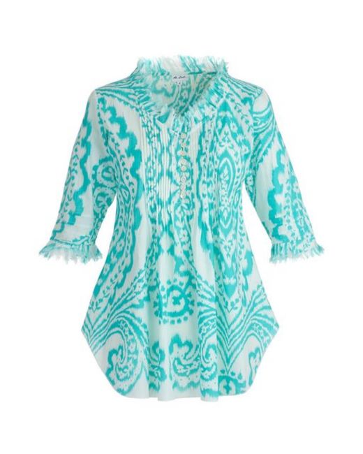 At Last Blue Sophie Cotton Shirt