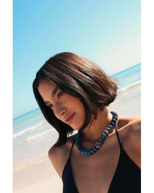 Hannah B. Jewelry Blue Gemstone Choker
