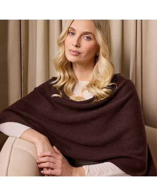 Cove Brown Lucy Multi Way Cashmere Wrap