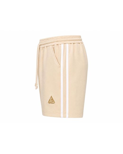 Chic Urban Natural Neutrals Core Stripe Performance Short