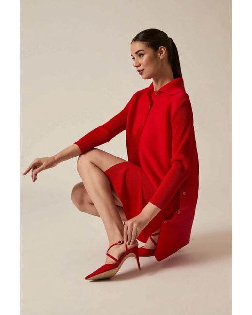 James Lakeland Red Shirt Dress