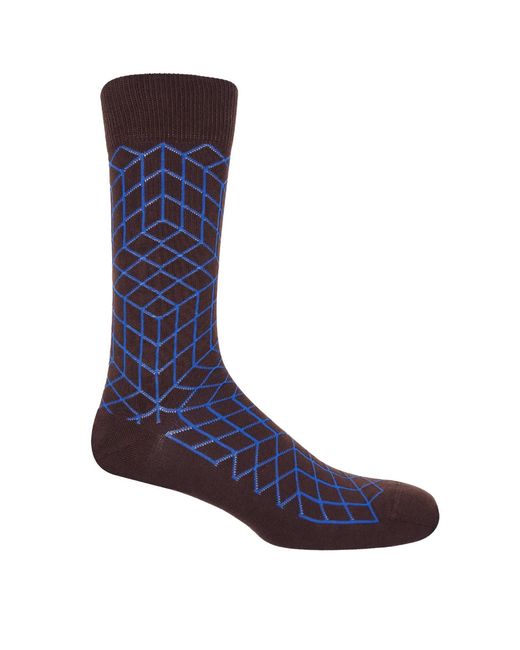 Peper Harow - Made in England Blue Puzzle Socks – Bundle for men